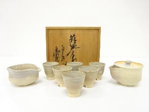 萩焼　松月窯造　煎茶器揃